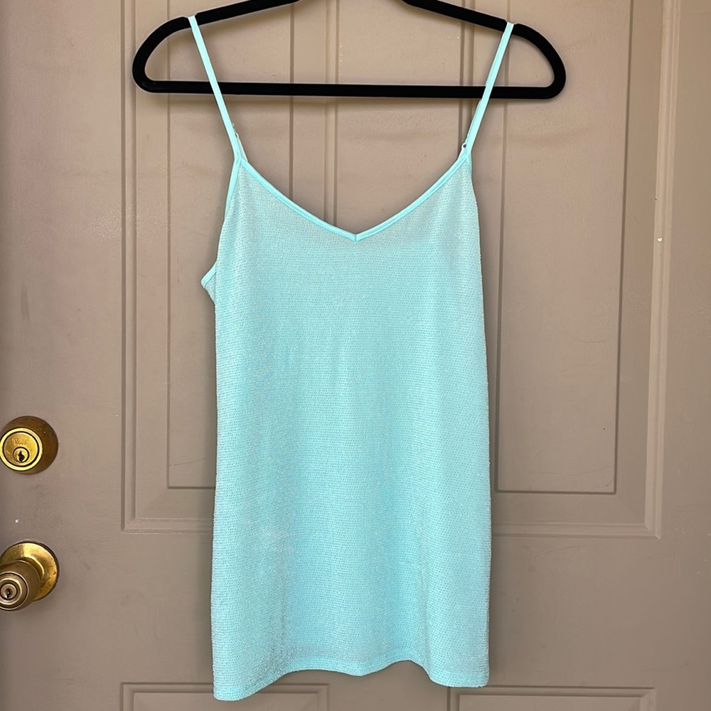 Express Camisole With Silver Metallic Thread - Size Large
